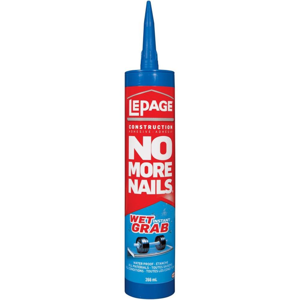 LePage No More Nails Wet Grab Construction Adhesive The Home Depot Canada