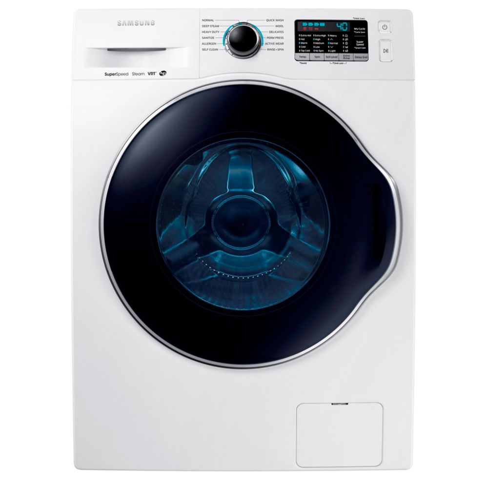 Samsung 2.6 Cu. Feet 24-inch Stackable Compact Washer in White - ENERGY ...