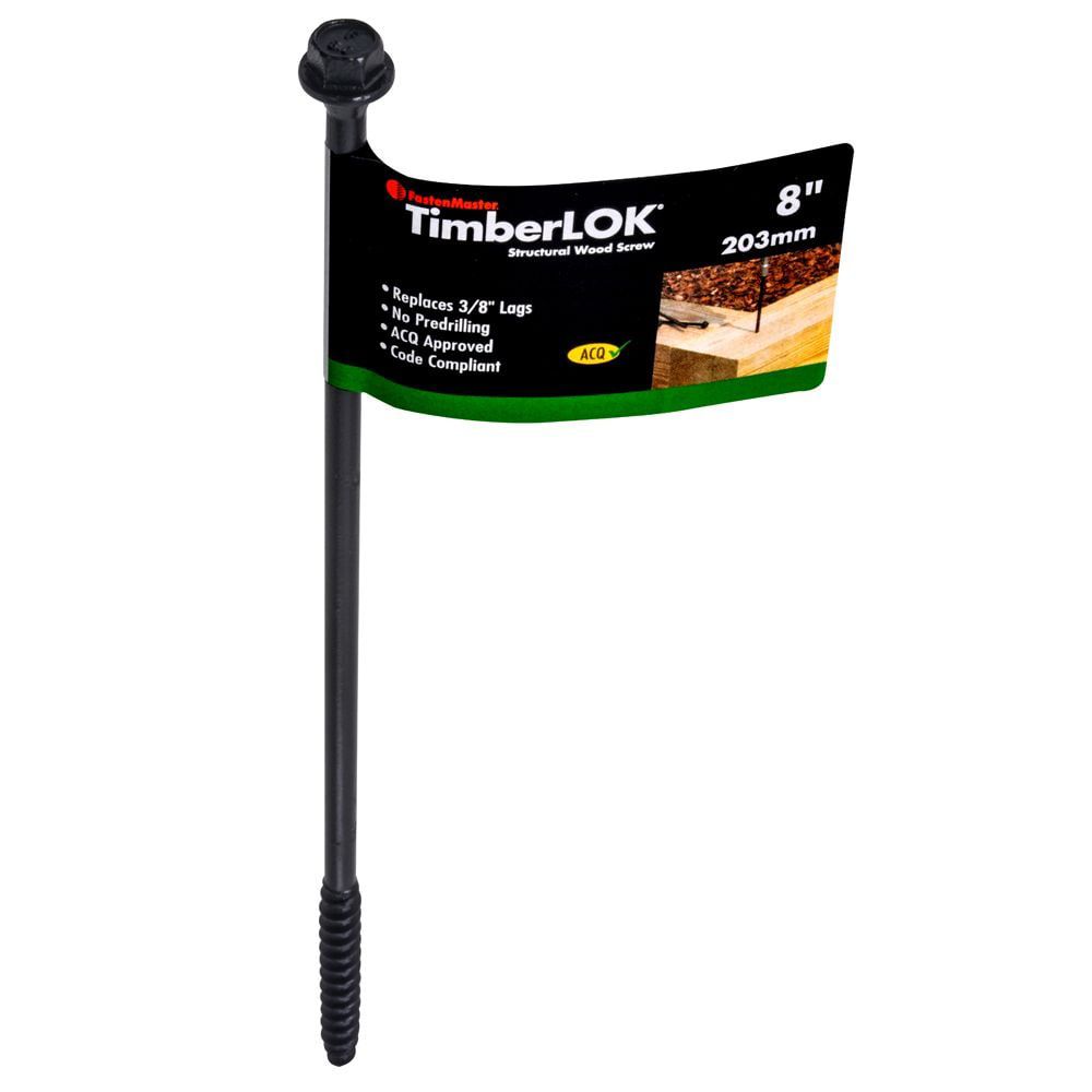 FastenMaster 8inch Hex Washer Head TimberLOK(R) Structural Wood Screw