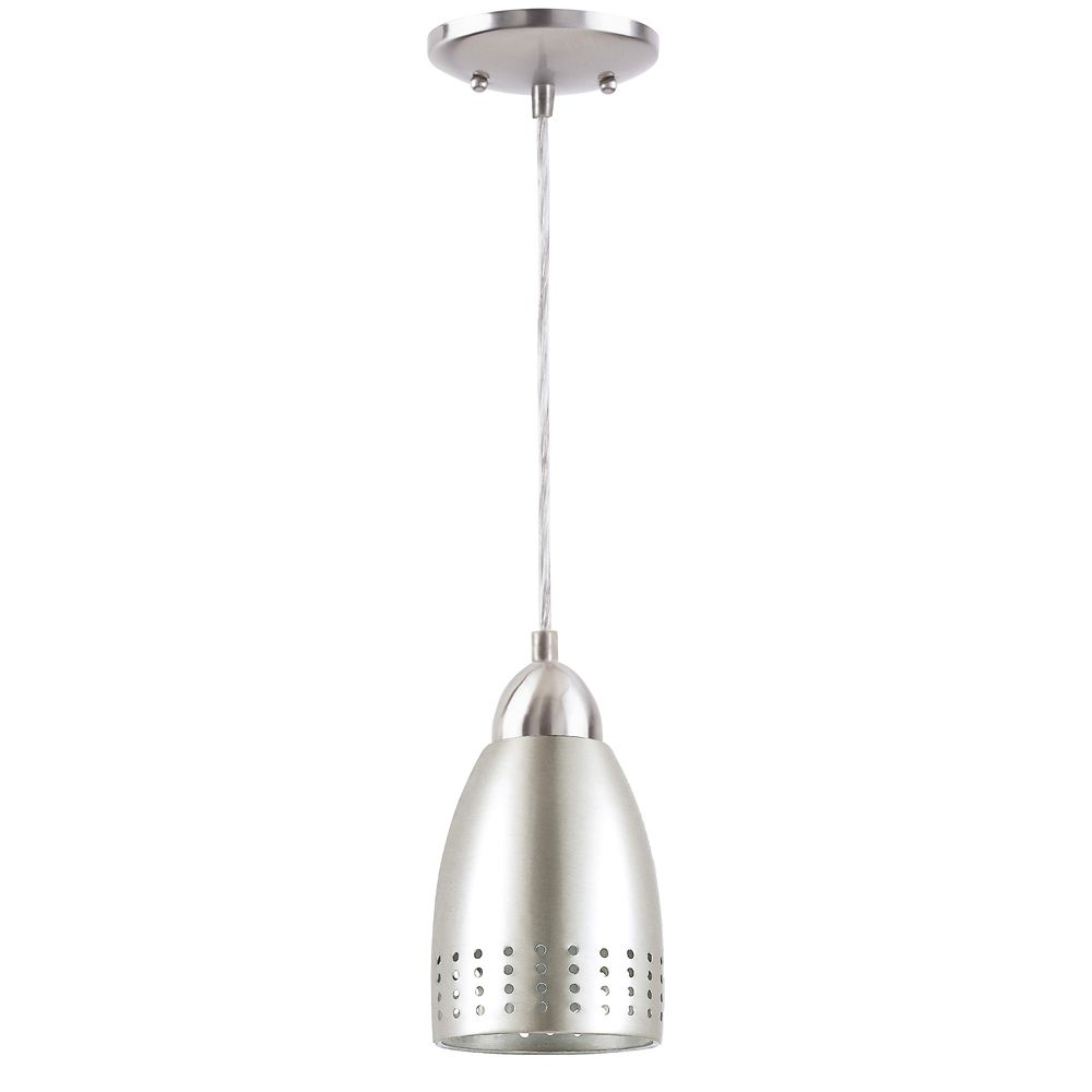 Westinghouse Pendant Lighting The Home Depot Canada Brushed Nickel Pendant Light Fixture With Metal Shade Westinghouse