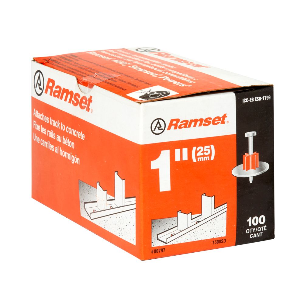 Drive Pin 1 inch Drive Pin with Washer (100Pack)