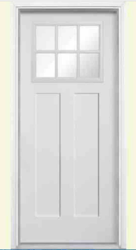Veranda 72inch White Framed 6Panel Sliding Door The Home Depot Canada