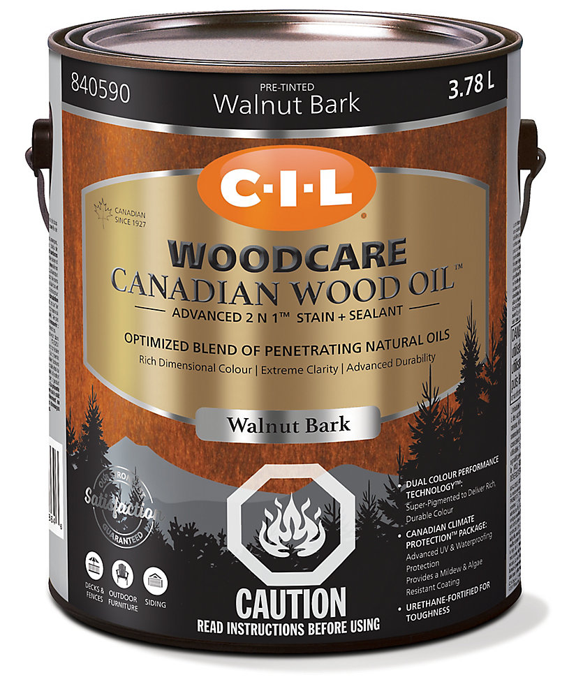 CIL Woodcare Canadian Wood Oil Wnt 3.78L840590 The Home Depot Canada