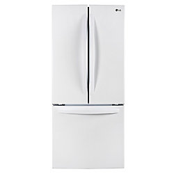 30-inch W 22 cu. ft. 3-Door French Door Refrigerator with Smart Cooling in White - ENERGY STAR®