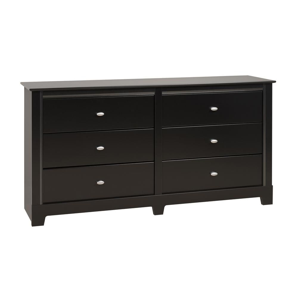 Prepac Kallisto 61.25inch x 31inch x 15.75inch 6Drawer Dresser in