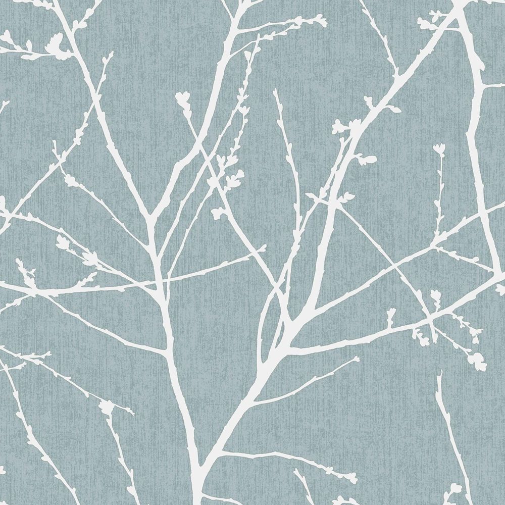 Graham & Brown Innocence Duck Egg/Cream Wallpaper The Home Depot Canada