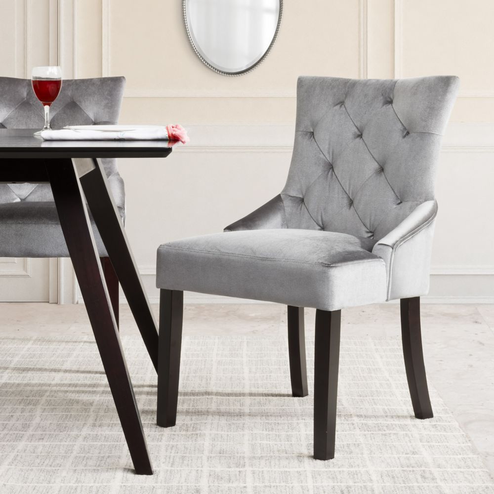 Corliving Antonio Contemporary Club Velvet Accent Chair In Grey With   P 1001009153 