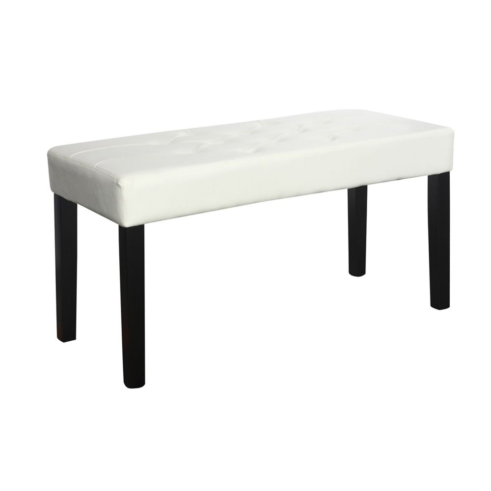 Corliving Fresno 35inch x 19inch x 15inch Solid Wood Frame Bench in