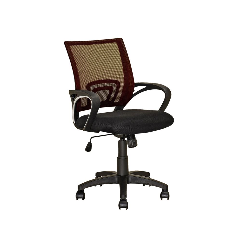 Corliving Workspace Dark Brown Mesh Back Office Chair | The Home Depot