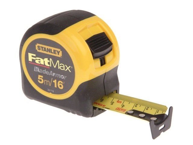 Stanley 0-33-719 5m/16ft Fatmax Blade Armor Metric/imperial Tape Measure
