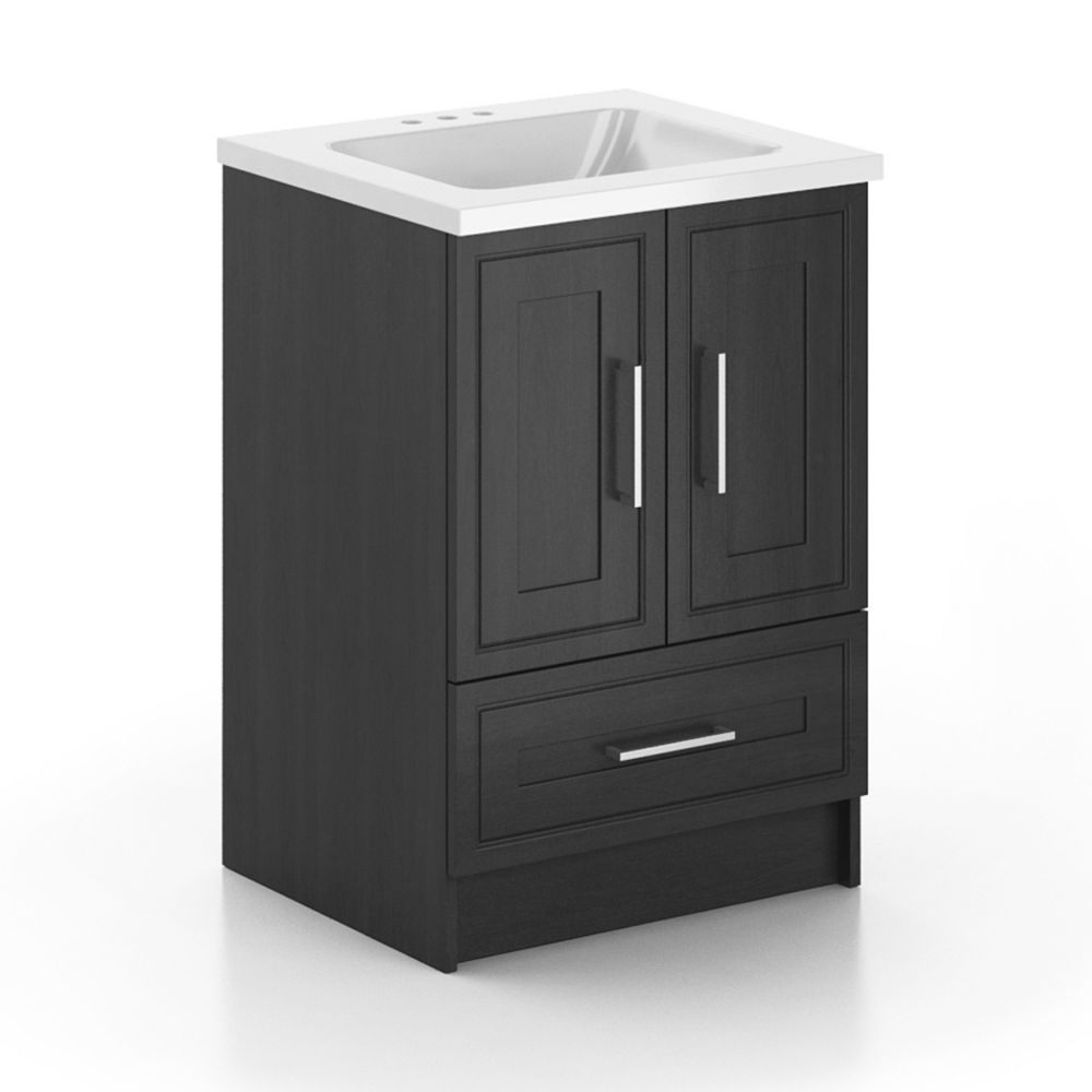 Classic Designs Classic Designs 24-inch Vanity Cabinet with Marble Top | The Home Depot Canada