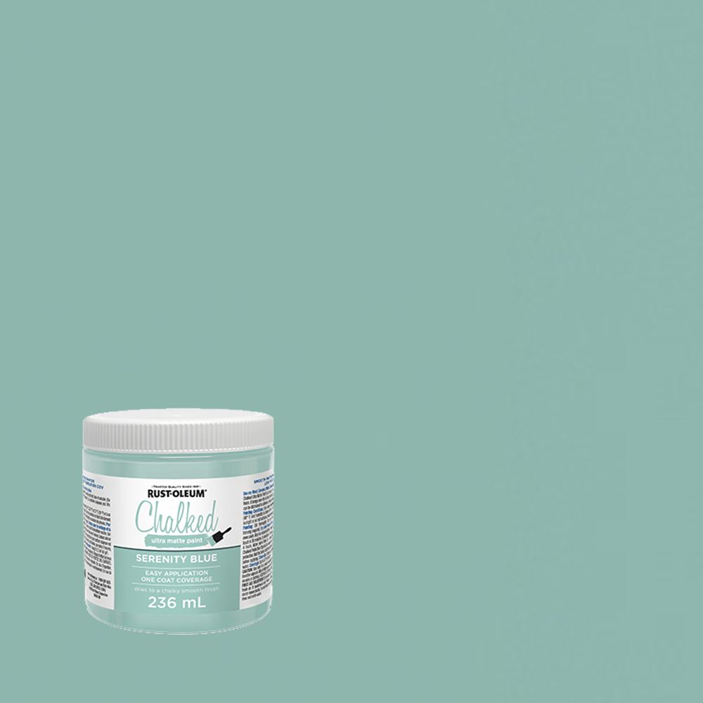 Chalked Ultra Matte Paint In Matte Serenity Blue, 236 Ml