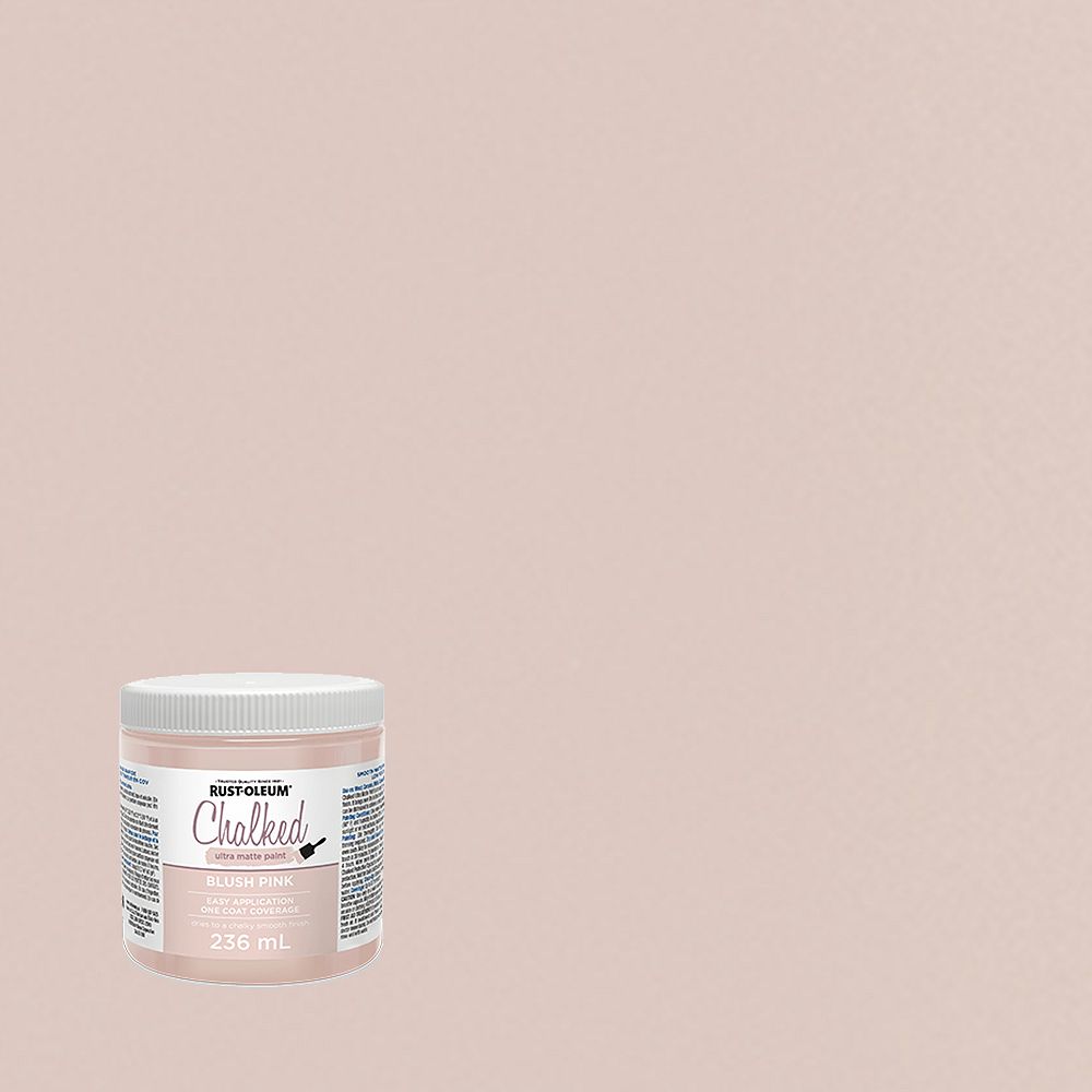 RustOleum Chalked Ultra Matte Paint In Blush Pink, 236 Ml The Home