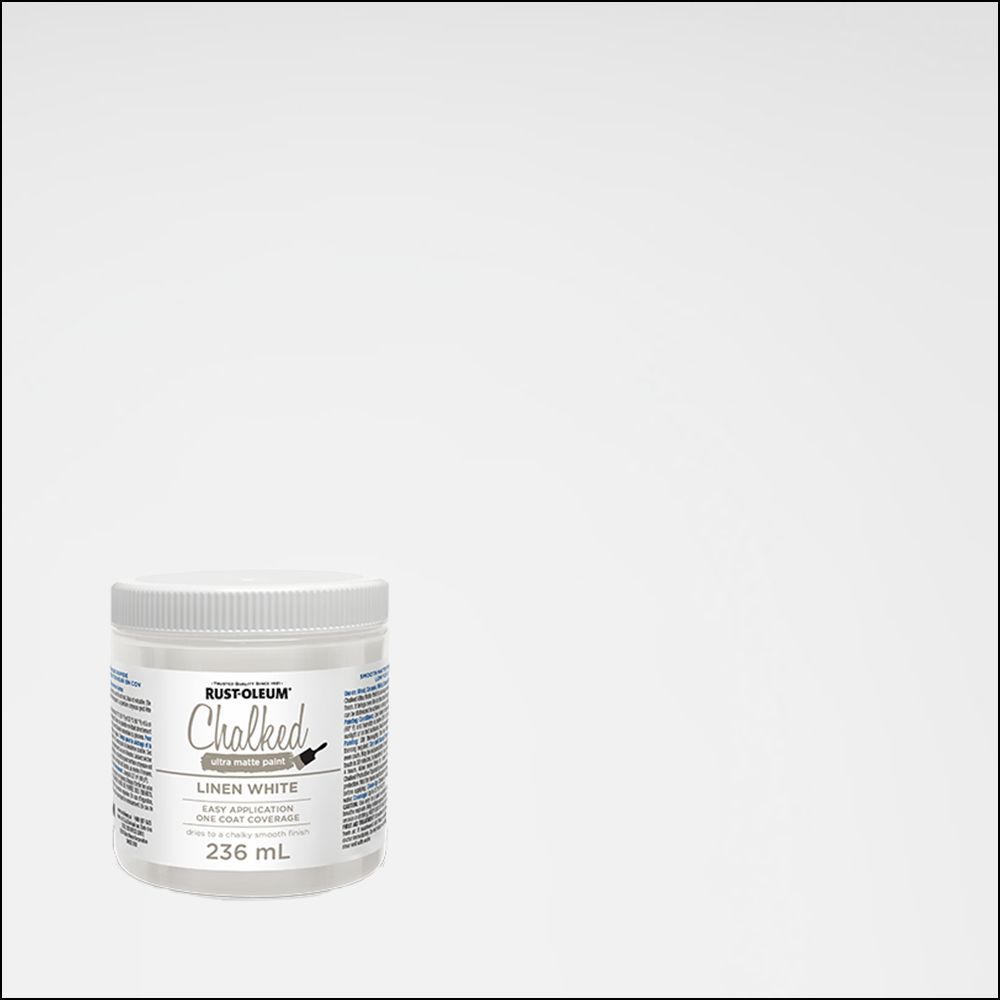 RustOleum Chalked Ultra Matte Paint In Matte Linen White, 236 Ml The Home Depot Canada