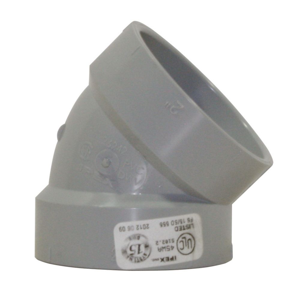 System 15 1 1/2 inch x 45d Pvc Dwv Short Hxh The Home Depot Canada
