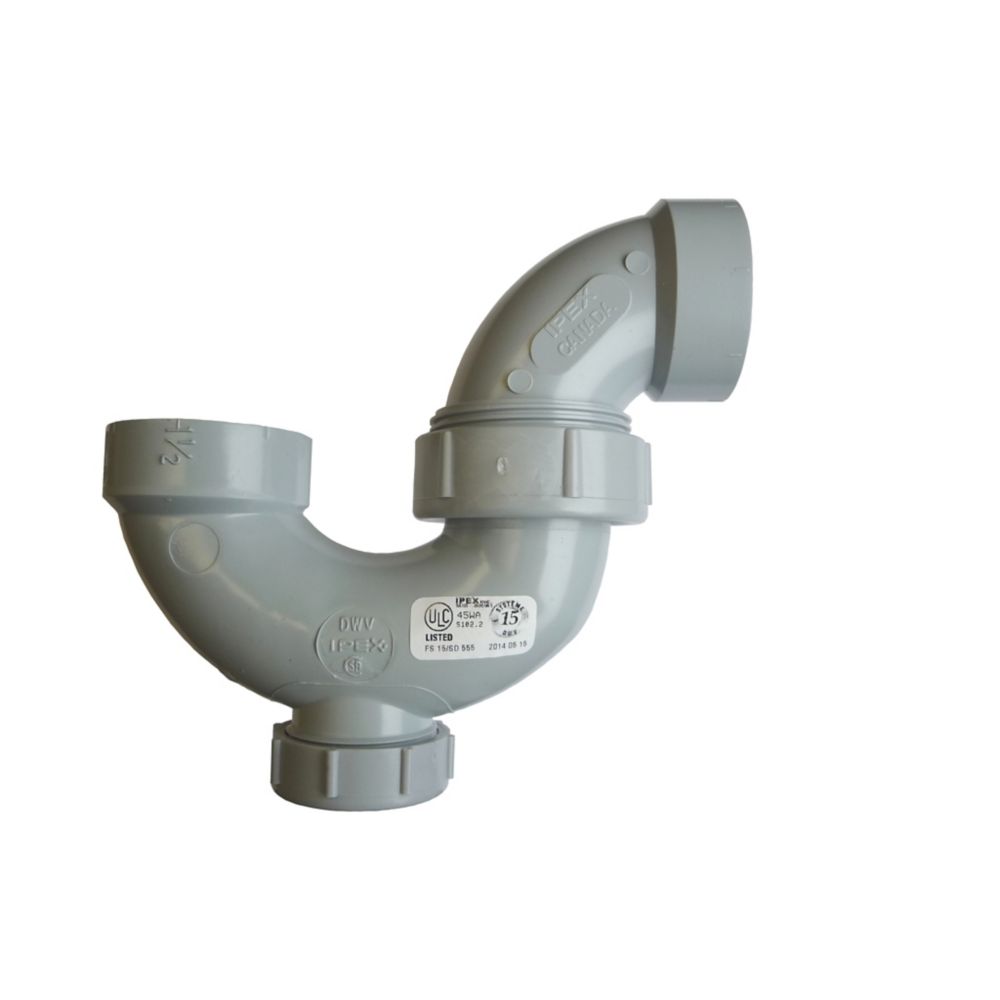 1 1/2 inch Pvc DWV P Trap Union/Co Hxh