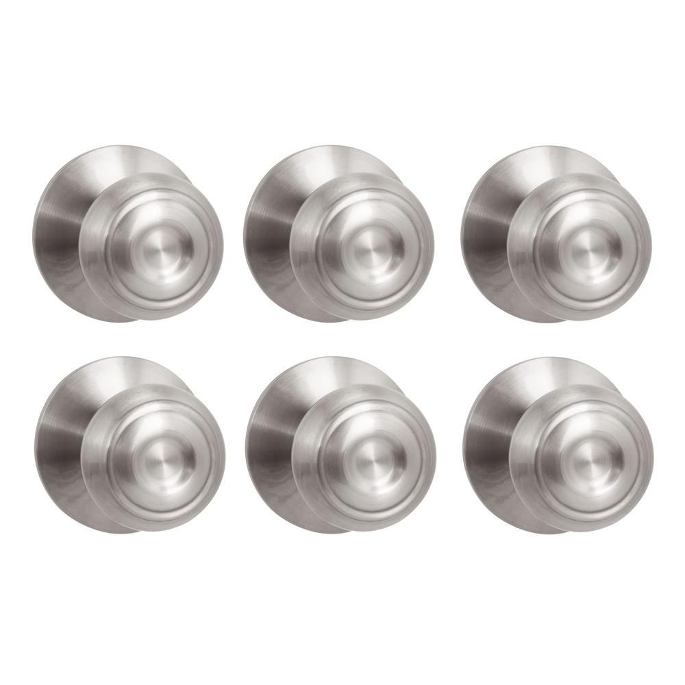 Defiant Hartford Satin Nickel Passage Door Knob Contractor Pack (6Piece) The Home Depot Canada