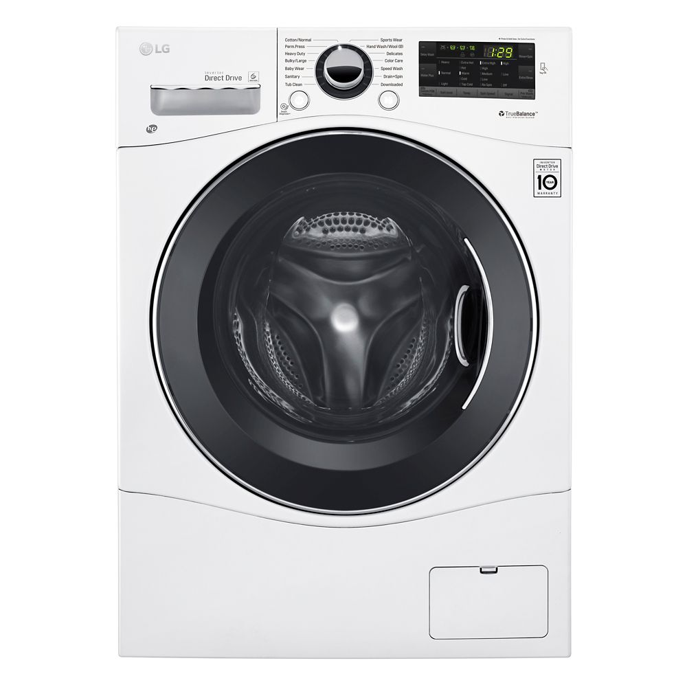 Lg Electronics 24 Inch 2 6 Cu Ft Capacity Front Load Washer Cu Ft Capacity Front Load Washer