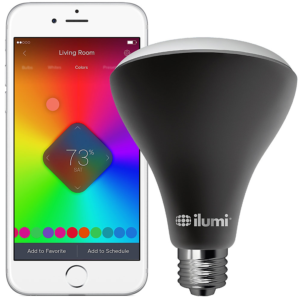 Outdoor Bluetooth Smart Led Br30 Flood Light Bulb Dimmable Multicolour Smartphone Control