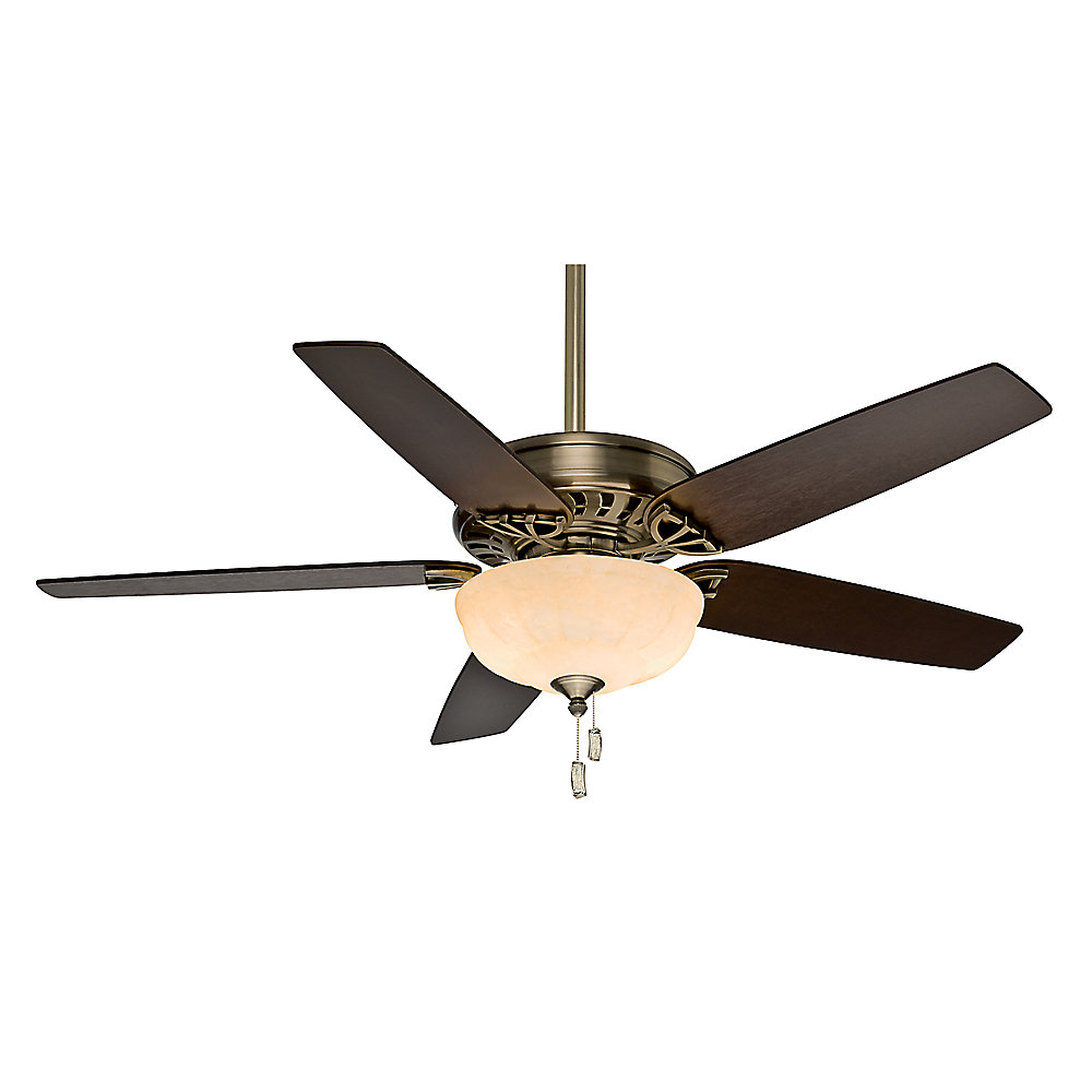 Casablanca Concentra Gallery 54-inch Indoor Antique Brass Ceiling Fan