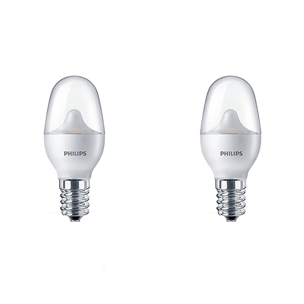 Philips 7W Night Light Soft White (2700K) Frosted LED Light Bulb (2