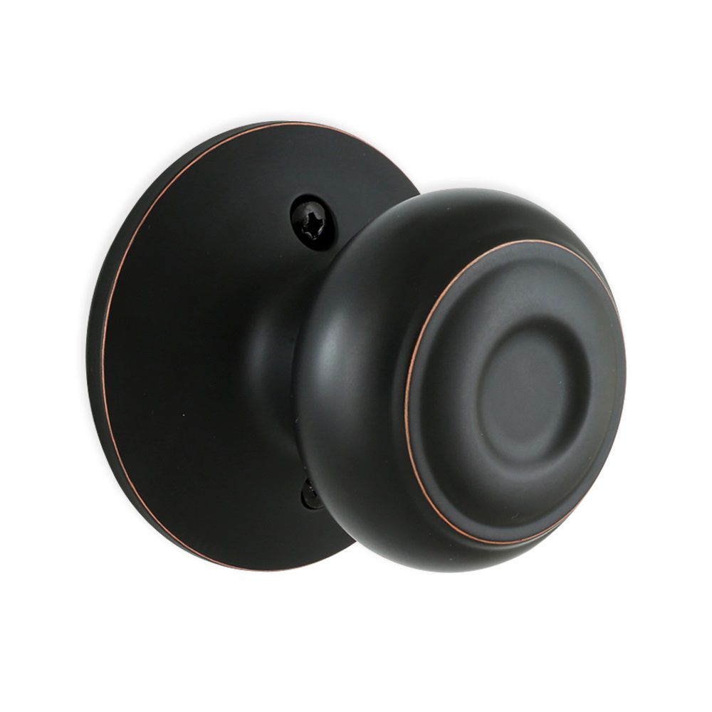 Defiant Hartford Aged Bronze Privacy Door Knob The Home Depot Canada