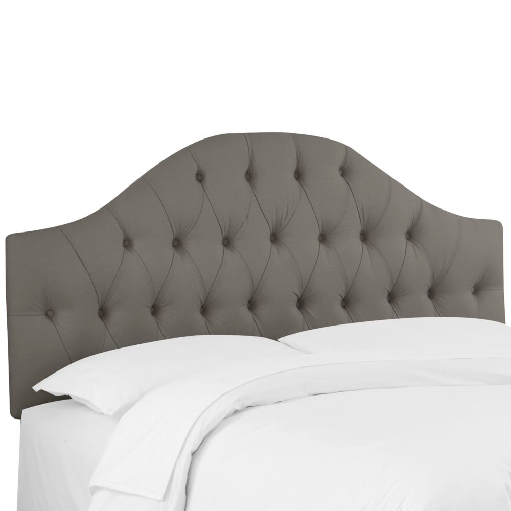 Skyline Furniture California King Diamond Tufted Headboard In Twill