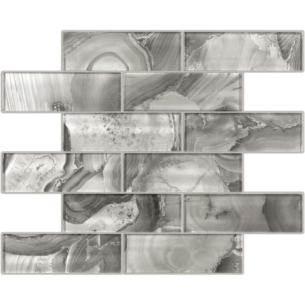 Sassi 2x6 Glitz Quartz Glass Mosaics The Home Depot Canada