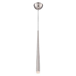 Tassone Collection, 1-Light LED Satin Nickel Pendant