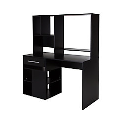 undefined Annexe Home Office Computer Desk, Pure Black