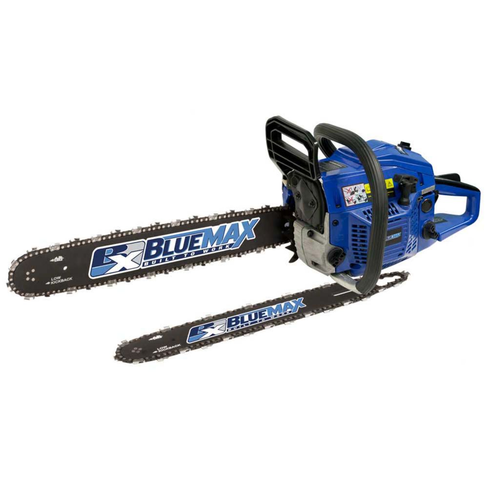 Blue Max 20 Inch 45cc Gas Chainsaw With Additional 14 Inch Bar And