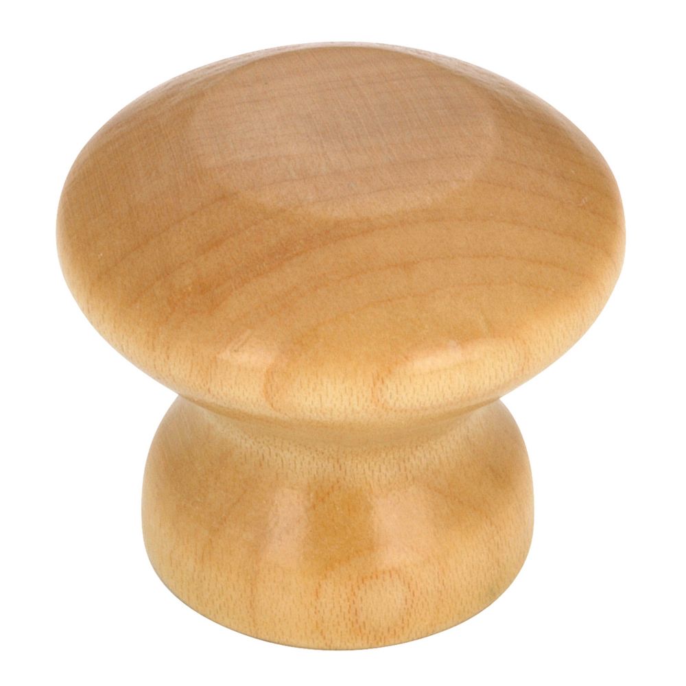 Richelieu Pack2 Eclectic Wood Knob 1 1/2 in (38 mm) Dia Wood