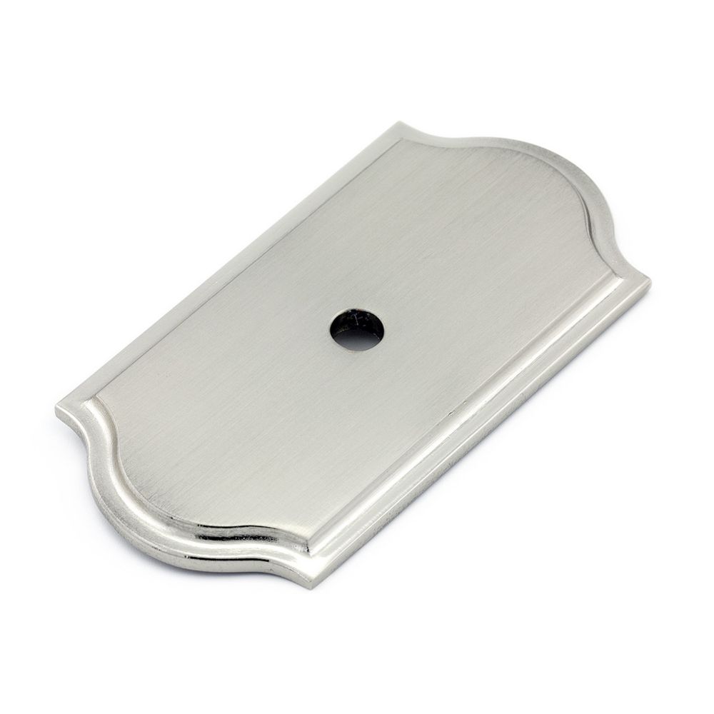 Richelieu Transitional Metal Backplate for Knob Brushed Nickel
