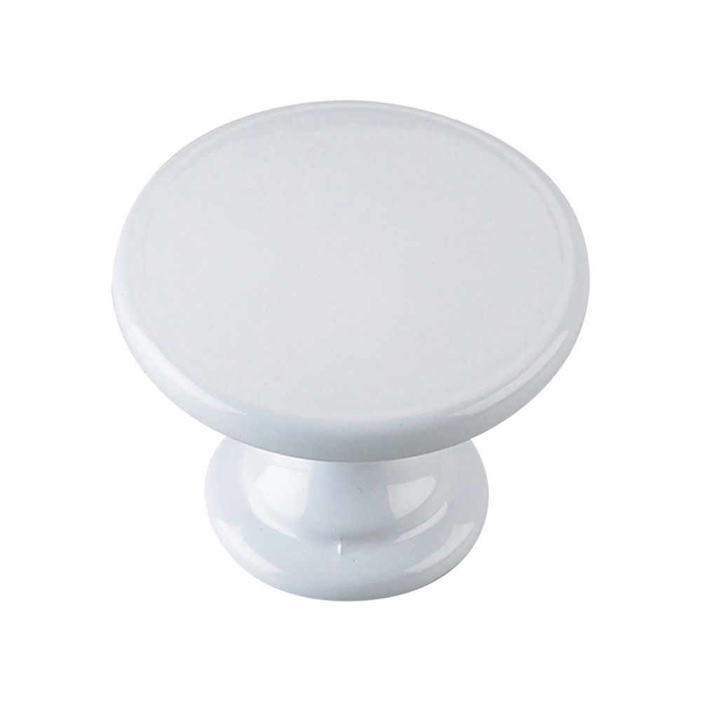 Richelieu 1 3 4 Inch 45 Mm White Transitional Cabinet Knob The Home   P 1001021277 