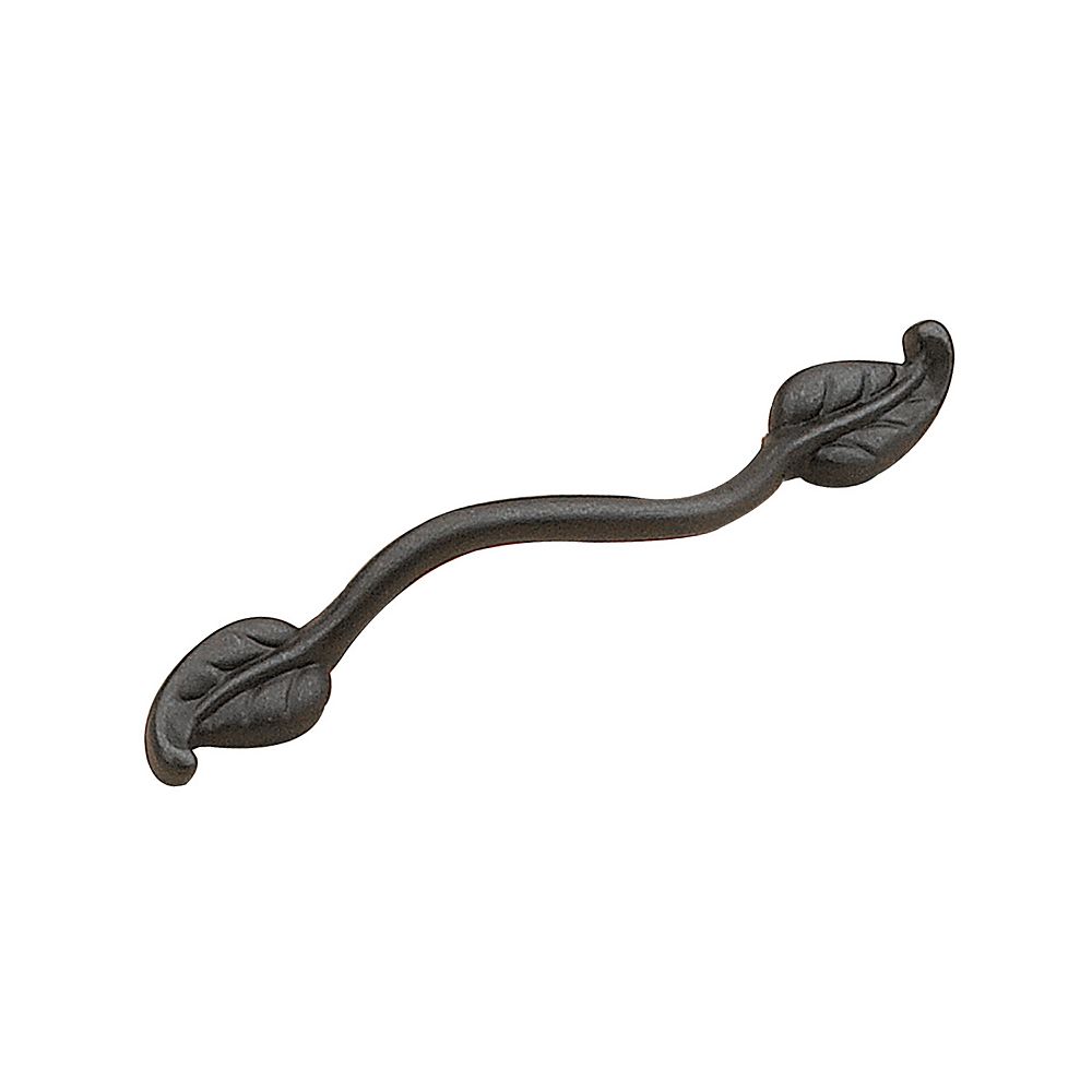 Richelieu Eclectic Metal Pull - Matte Black Iron - 96 mm C. to C. | The Home Depot Canada