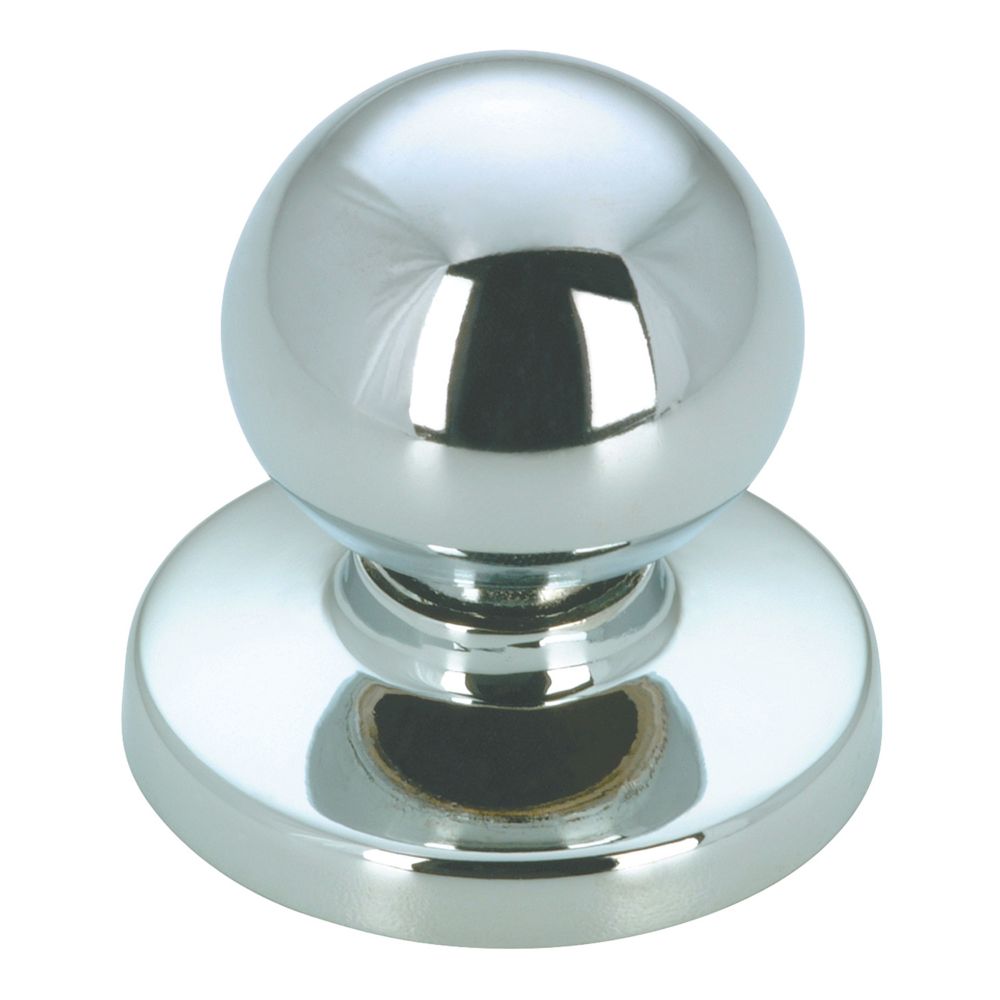 Richelieu Functional Metal Wardrobe Knob 1 4 In 31 8 Mm Dia Richelieu Functional Metal Wardrobe Knob 1 4 In 31 8 Mm Dia Chrome Evanston Collection