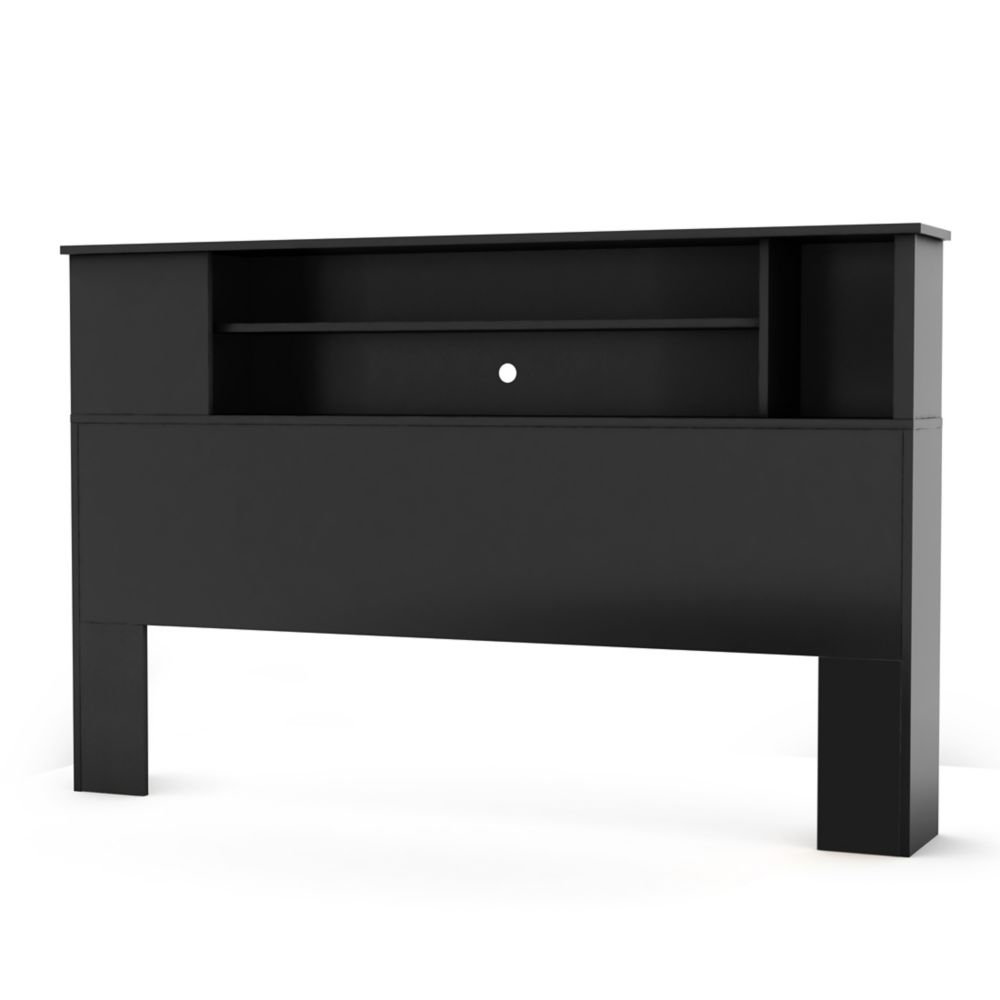 169.99Fusion Full/Queen Bookcase Headboard (54/60 Inch), Pure Black