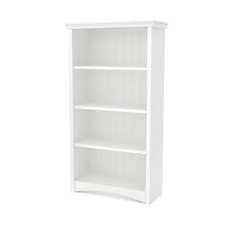 Étagère 4 tablettes Gascony, Blanc solide