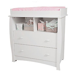 undefined Beehive Changing Table with Removable Changing Station, Pure White
