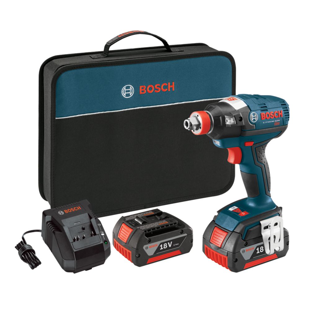 18V EC Brushless 1/4inch and 1/2inch SocketReady Cordless Impact Driver with FatPack