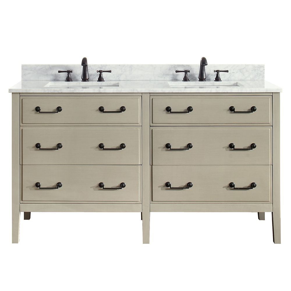 61 inch vanity double sink