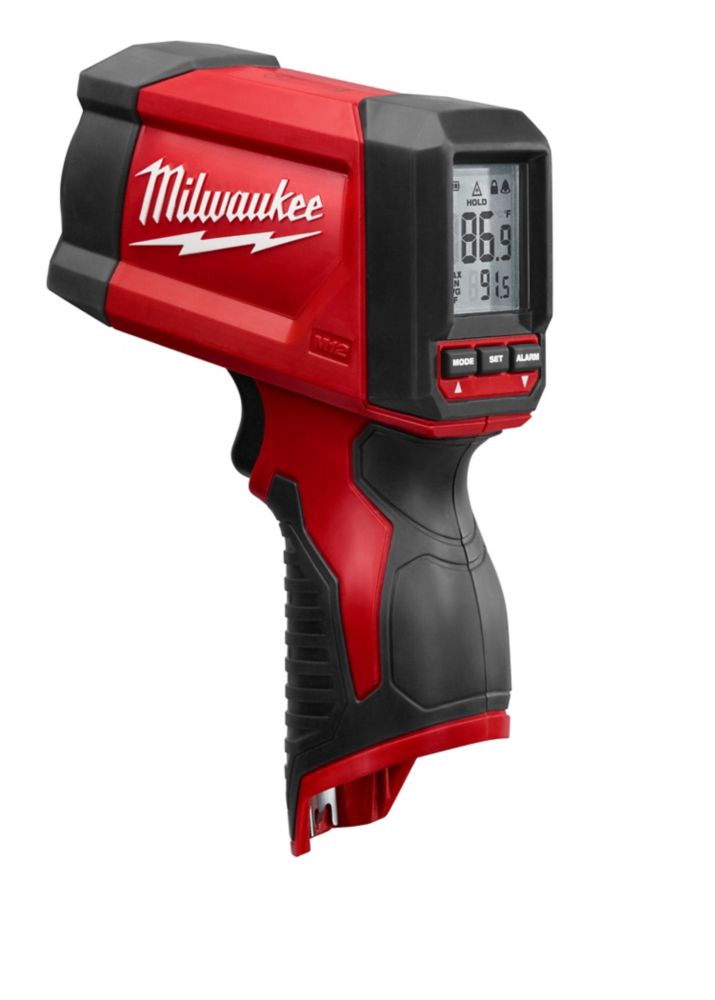 Milwaukee Tool M12 12V LithiumIon Laser Temperature Gun Infrared 121