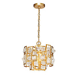 Elrose Collection, 3-Light Gold Pendant