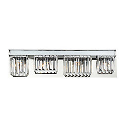 Lumino Collection, 4-Light Chrome Bathbar