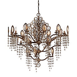 Capri Collection, 21-Light Bronze Chandelier