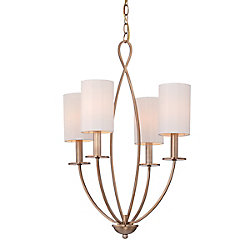 Castana Collection, 4-Light Gold Chandelier
