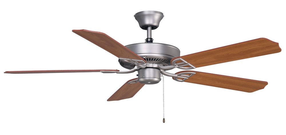 Cherry Walnut Wood Blades Indoor Satin Nickel Ceiling Fan