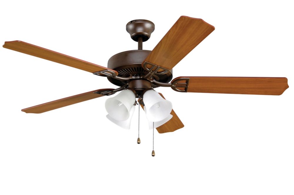 Fanimation Torto The Home Depot Canada Fanimation Aire Décor 4 Light 52 Inch 5 Blade Indoor