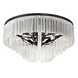 Ziccardi Collection, 5-Light Bronze Semi-Flushmount