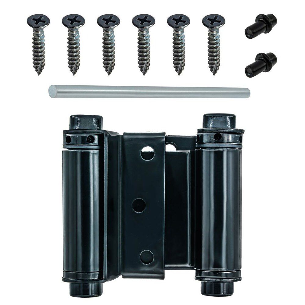 Everbilt 3 Inch Double Acting Spring Hinge Black